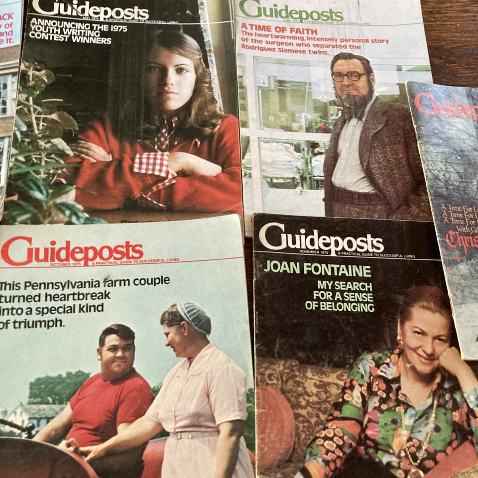 Vintage Guideposts Magazine 1975  Lot Of 9 Read Description - Image 3 of 4