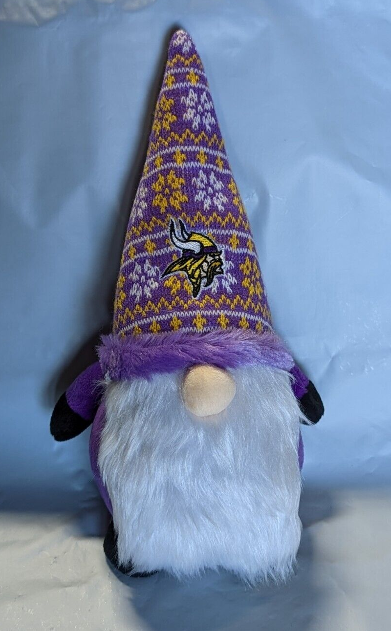 Minnesota Vikings Plush Stuffed Gnome 12" Decor New with tag NWT eBay