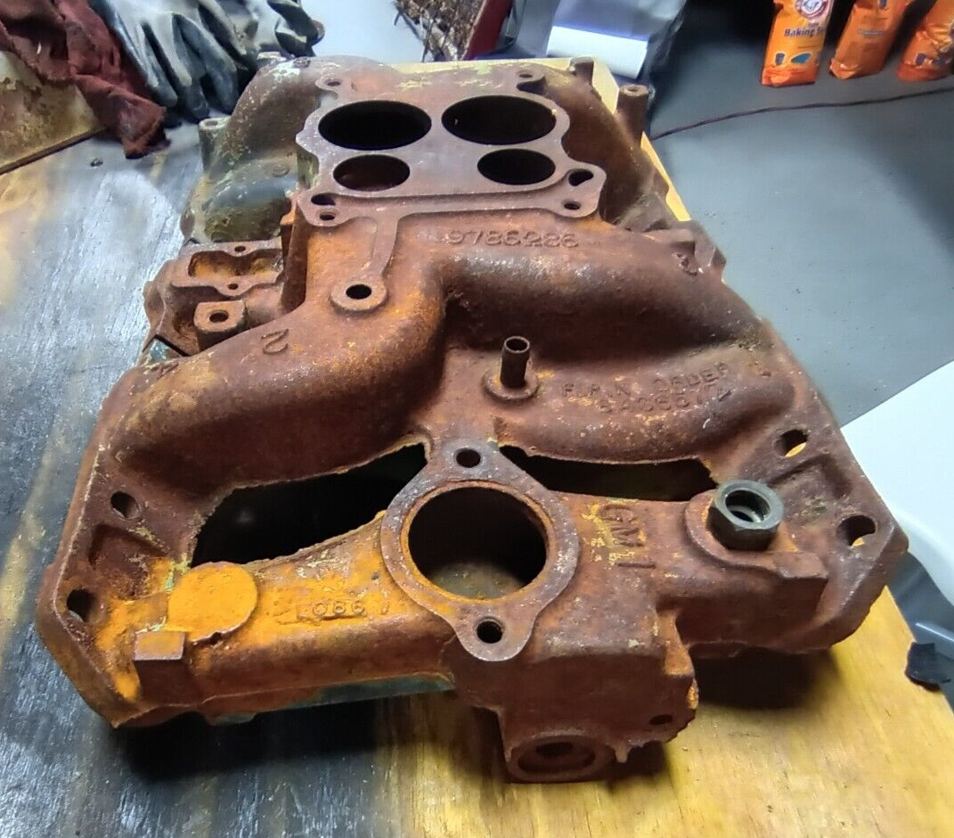 Pontiac 1967 67 Quadrajet Intake Manifold 9786286 GTO 400 Firebird eBay