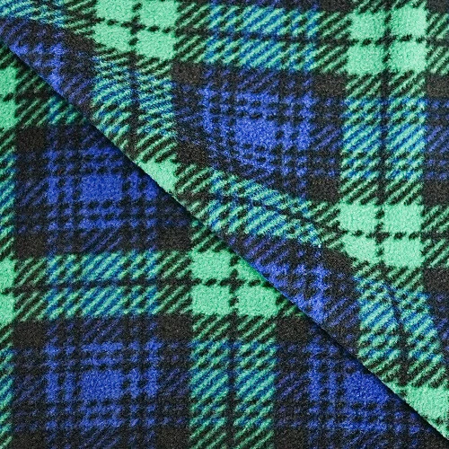 FABRICUK Black Watch Tartan Polar Fleece Fabric Anti Pill Soft Washable Blanket Scarves