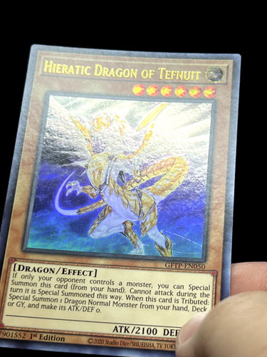 Hieratic Dragon of Tefnuit GFTP-EN050 Ultra Rare 1st Edition YuGiOh! TCG - NM - Picture 3 of 4
