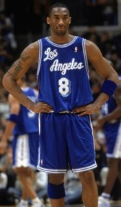 retro blue lakers jersey