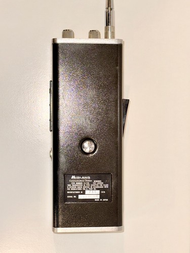 Vintage 1976 Midland International CB Radio Walkie Talkie - Model 13-729 | Japan - Zdjęcie 12 z 12