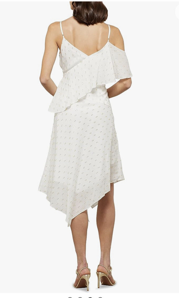 bcbg white and gold dress BCBG Max Azria Stripe Dress main image 1