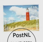 NETHERLANDS Pre-paid postal stat. Euro 3.84 Magazine postcard LIGHTHOUSE/ 2021/U