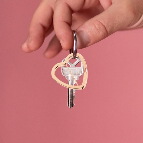 Mode 30 Pcs Coeur Porte-clés Porte-clés Accessoires Anneaux pour Artisan Homme