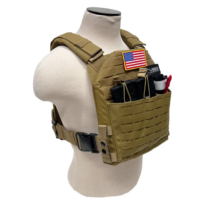 NcSTAR Laser Cut Plate Carrier Vest Tactical Modular Ballistic Gear M-4XL - Image 3 of 4