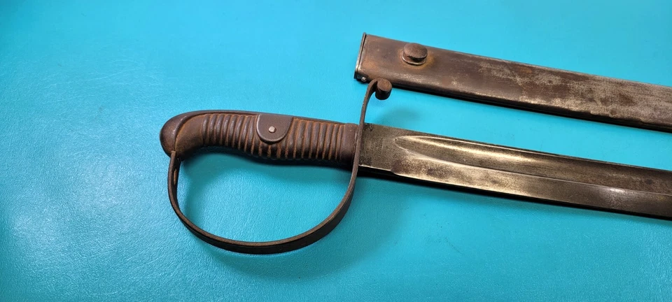 阿根廷型号 1898 炮兵宽短剑 + 刀鞘德国索林根 WKC — 第 4/4 张图片