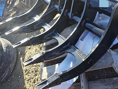 Heavy Duty PC65 PC75 PC78 PC88 PC95 Excavator 48'' Root Rake Cleanup 50mm Pin