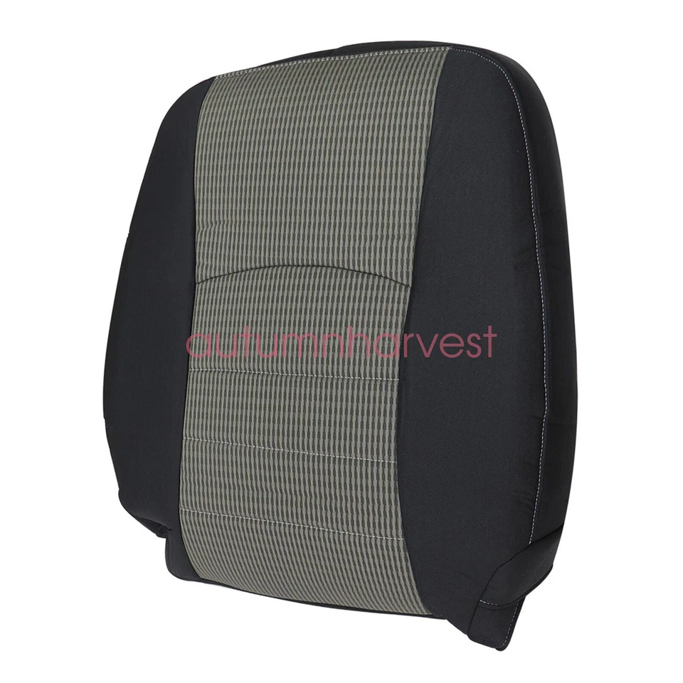 For 2009-2012 Dodge Ram 1500 2500 3500 Driver Passenger Cloth Seat Cover Gray - Image 4 of 4