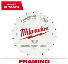 Milwaukee 5-1/2 in. x 18-Tooth Framing Circular Saw Blade 48-40-0520