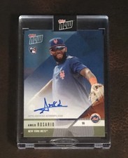 2018 TOPPS NOW #OD-263B AMED ROSARIO (RC) ROAD TO OPENING DAY AUTO # 22/49