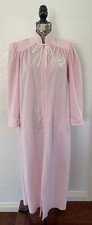 Rare Vintage CHRISTIAN DIOR CD Logo Pink Long Robe Housecoat Size S Read