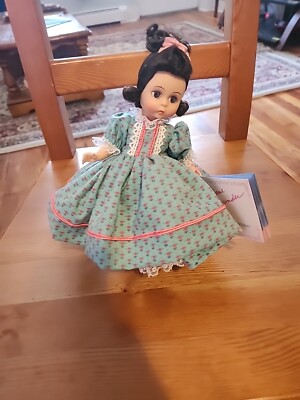 Rare Madame Alexander Little Women 8" Beth Doll In Aqua Blue Dress | eBay