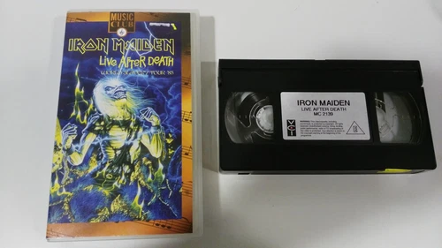 IRON MAIDEN Live After Death 1994 Emi 90 Min - VHS Film Tape T3