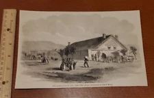 Harper's Weekly 1858 Sketch Print TABERNACLE AT SALT LAKE CITY BURR MOGO