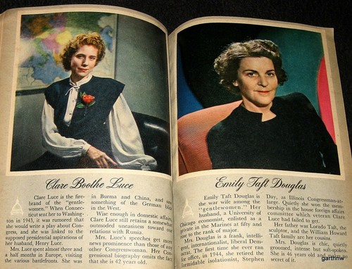 WOMEN IN US CONGRESS 1945 PICTORIAL MARGARET CHASE SMITH * CLARE BOOTHE LUCE ETC - Picture 2 of 2