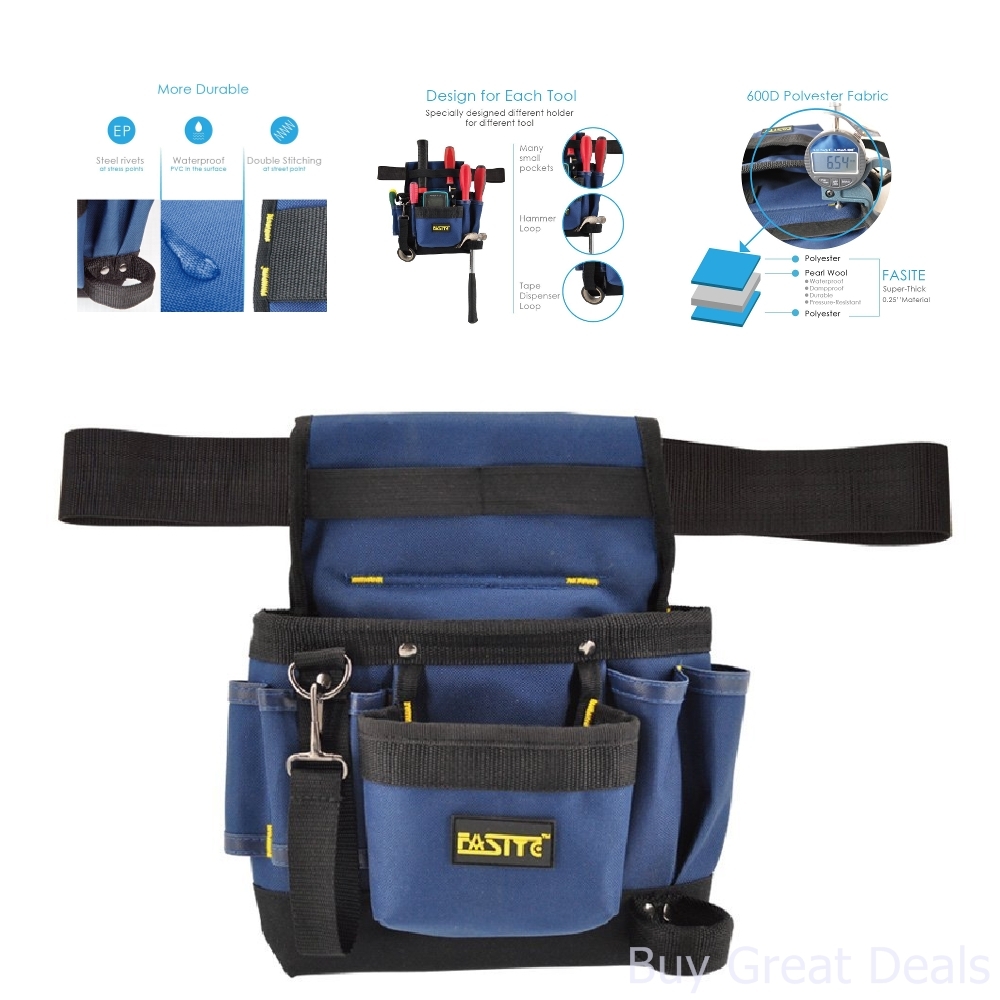 7 pocket tool pouch