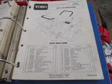 Toro s-140 38100 snow thrower Parts Catalog Manual 1980