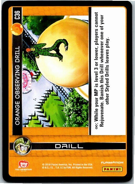 Orange Observing Drill C36 Dragon Ball Z Perfection Common
