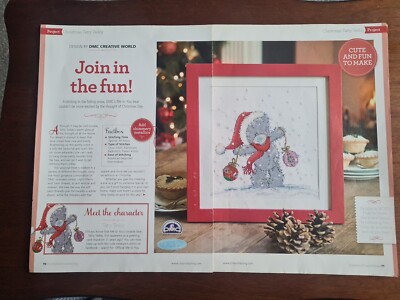 Join In The Fun Christmas Tatty Teddy Kreuzstichmuster - nur Muster
