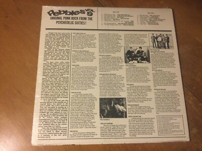 Pebbles Vol.--60's punk/psych comp--1980--Sealed | eBay