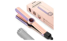 Ionic Flat Iron Hair Straightener - 1.3 Inch Ceramic Plate with Infrared for...