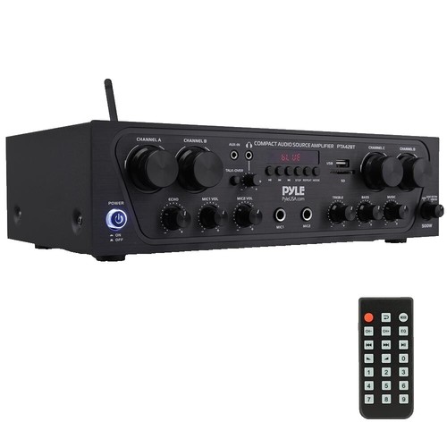 TONOR Système de Micro sans Fil UHF à 4 canaux, Microphones à Main/de