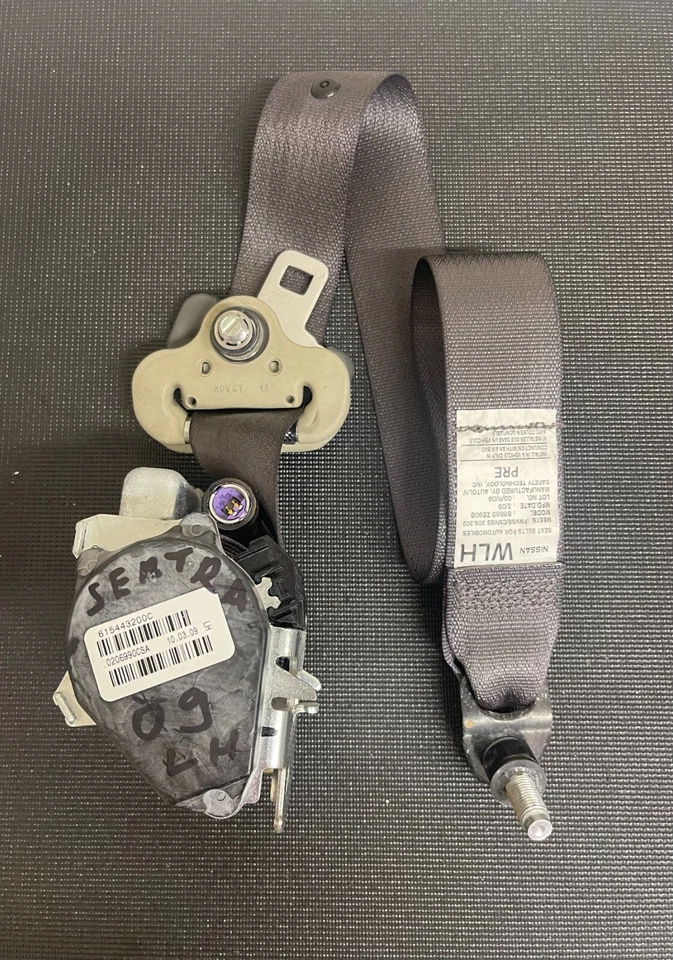 Cinturón de seguridad delantero izquierdo del lado del conductor Nissan Sentra 2007 2008 2009 2010 2011 2012 OEM Foto 4 de 4