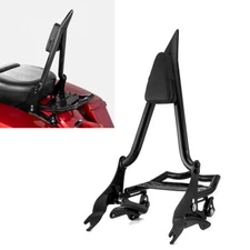 27" Sissy Bar Backrest Luggage Rack Docking Kit For Harley Street Glide 14-24