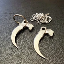 EDC Stainless Steel Beads A Pendant Paracord Outdoor DIY Decorations Gear