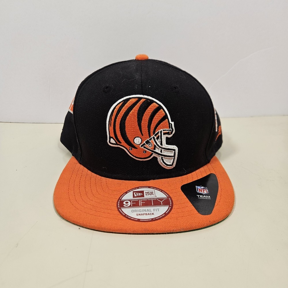 Cincinnati Bengals Logo SnapBack Hat New Era 9fifty All Over Embroidered