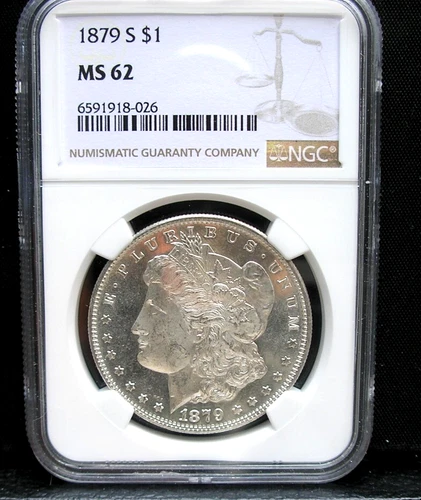 1879-S Morgan Silver Dollar  NGC Ms62