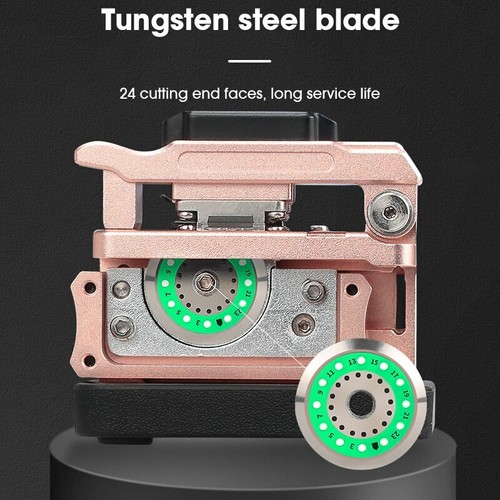 AUA-X3 Fiber Cleaver FTTH Cable Fiber Optic Cutting Knife Tool Cutter Gold Color - Picture 5 of 7