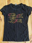Size 5 6 Rock Star Next Level Girl Tshirt Tee Tshirt Top Black — photo 1