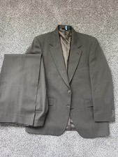Men’s Botany 500 Gray Suit Set Blazer/Pant In Size 42R Made In USA