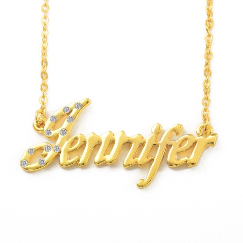 JENNIFER 18ct Gold Plating Necklace 