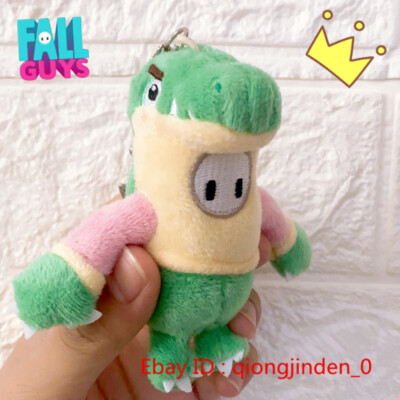 9cm Dinosaur Fall Guys Ultimate Knockout Plush Doll Keychain Hanging Toy Gift