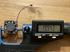 Tiny Small Cooling Fan DFS200605M - (Lot Of 3) / 20mm/ 5V @ ~0.18A = 0.9W