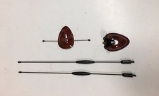 Twin Dual Wood Grain 12adjustable Angle Aerial Roof Antenna Car Suv Ant-d602w
