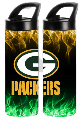 Green Bay Packers Inspired 20 oz Stainless Steel Insulated Water Bottle