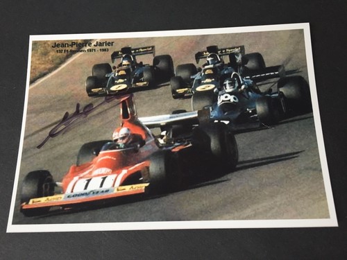 JEAN-PIERRE JARIER Formel 1-Fahrer 1971-83 signed Foto 10 x 15 +Begleitschreiben - Picture 2 of 2