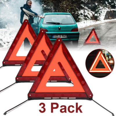 Early Warning Device For Cars European Standard Emergency Warning Triangle - Road Hazard Safety Kit For Cars Road Flares For Car Emergency - Foto 2