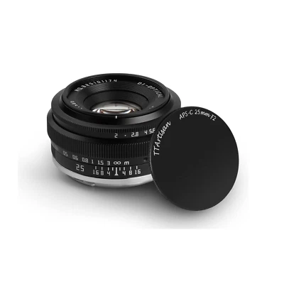 TTArtisan 25mm f/2 APS-C Objektiv für E/X/Z/M43/L-Mount Pancake-Objektiv