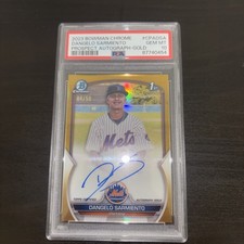 2023 Bowman 1st  Chrome Dangelo Sarmiento Gold Refractor Autograph  04 /50 