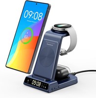 Induktive Ladestation 3 In 1 Kabellos FüR Galaxy S23 S24 S25 S26 Watch Buds