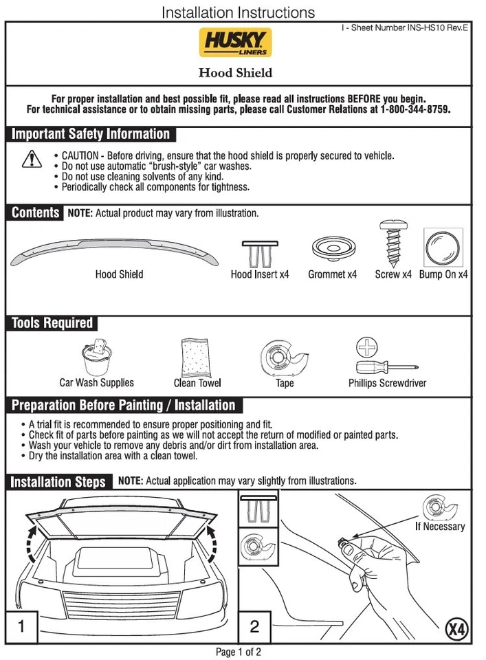 Protector de capó BugFlector deflector protector contra insectos para 01-02 Chevy Silverado HD NBS Foto 4 de 4