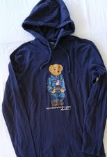 Ralph Lauren Men s POLO Bear Hoodie Logo Navy Blue Limited Edition SZ Sm