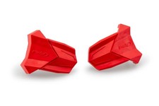 PUIG RUBBER END REPLACEMENT FRAME SLIDER R19 PAIR RED
