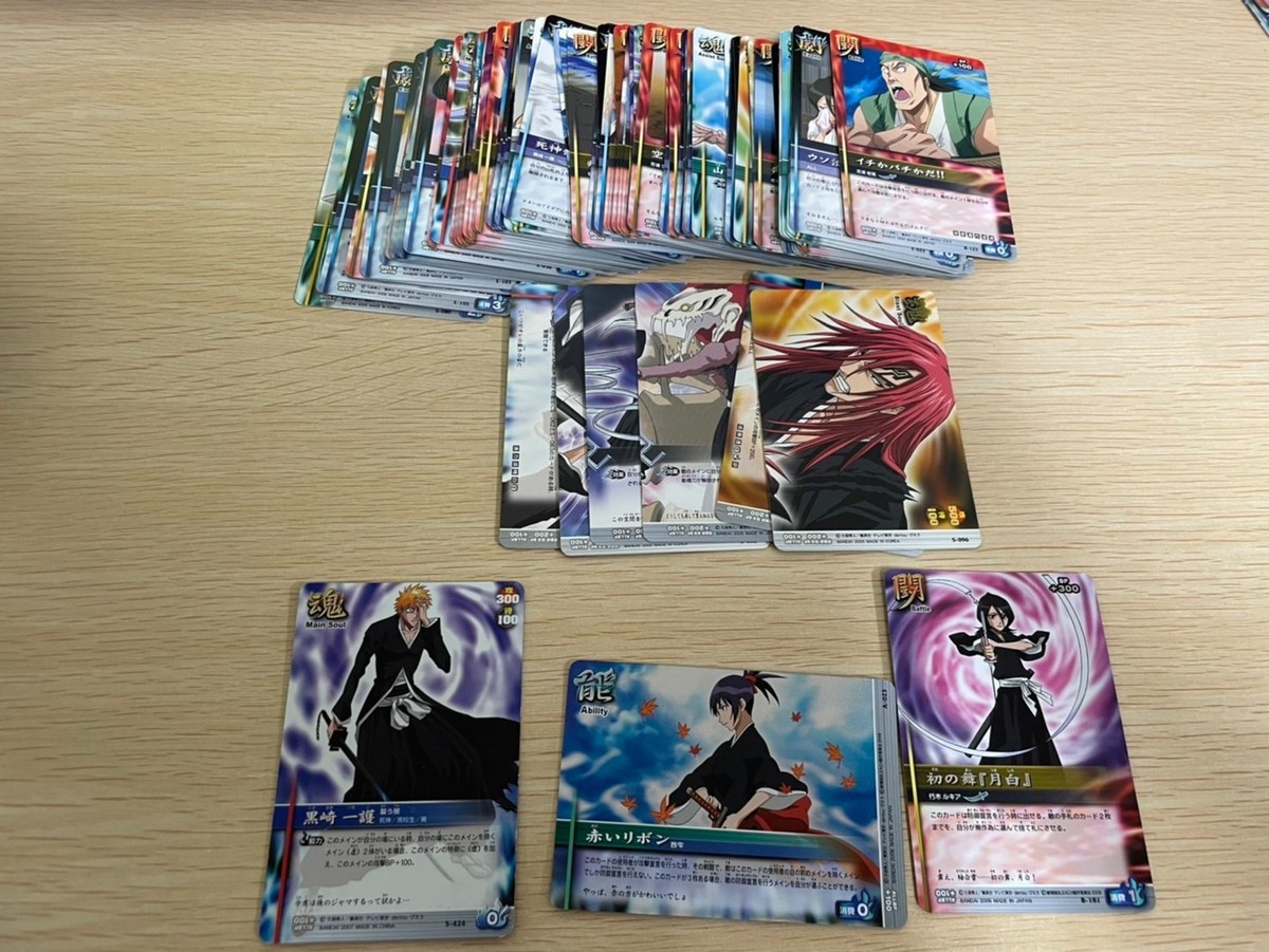 BLEACHレアカード？ Bleach Soul Card Battle HOLO Foil RARE Lot of 100 cards TCG Japan